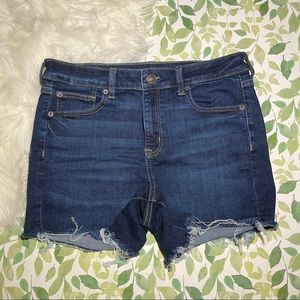 American Eagle Hi-Rise Shortie Denim Shorts